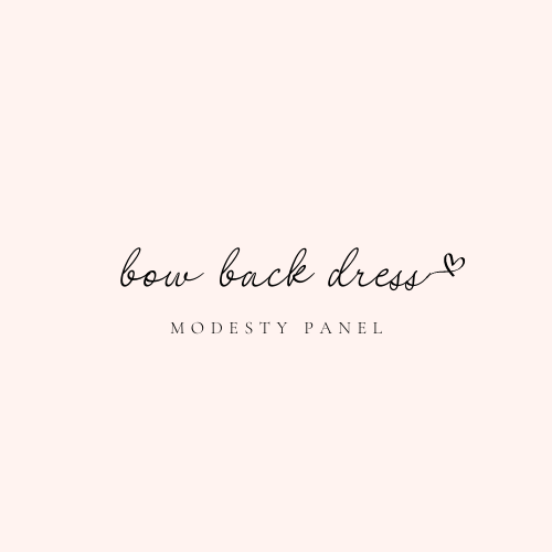 Bow Back Dress - Modesty Panel