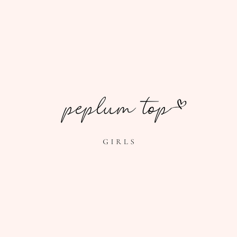 Peplum Top - Girls